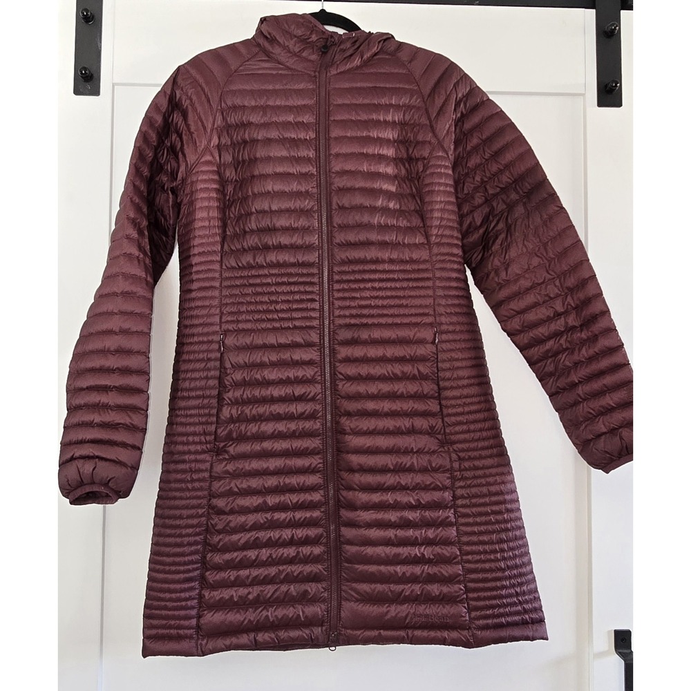 LL Bean Women's Ultralight 850 Goose Down Hooded Pertex Coat Midlength Sz Small